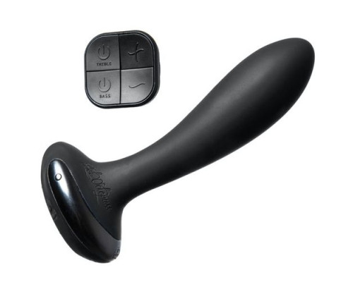 Черная вибропробка Plex with Flex - 14 см.