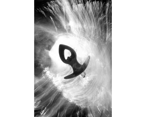 Черная анальная вибровтулка Cordis S - 10,5 см.