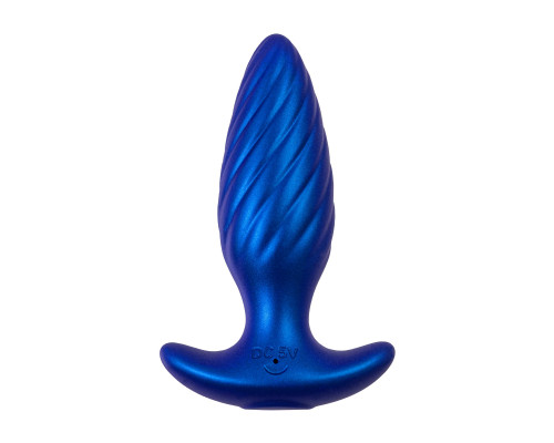 Синяя анальная вибровтулка Closs с управлением через приложение