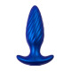 Синяя анальная вибровтулка Closs с управлением через приложение