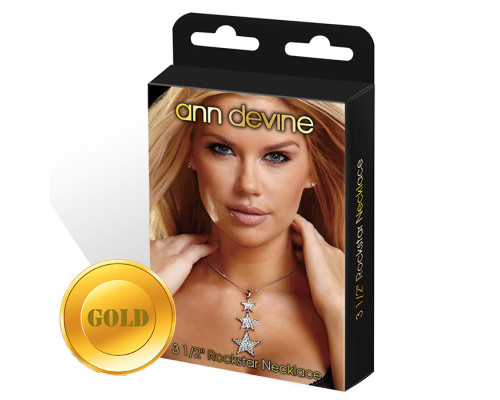 Золотистое украшение со звездочками