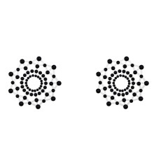 Черные наклейки на грудь Rowland