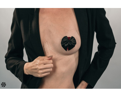 Красные пэстисы Blaze с черными бантиками