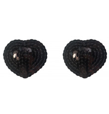 Черные пэстисы-сердечки Rand