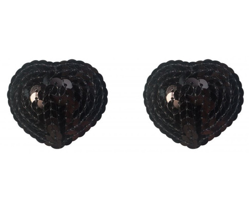 Черные пэстисы-сердечки Rand