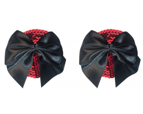 Красные пэстисы Blaze с черными бантиками