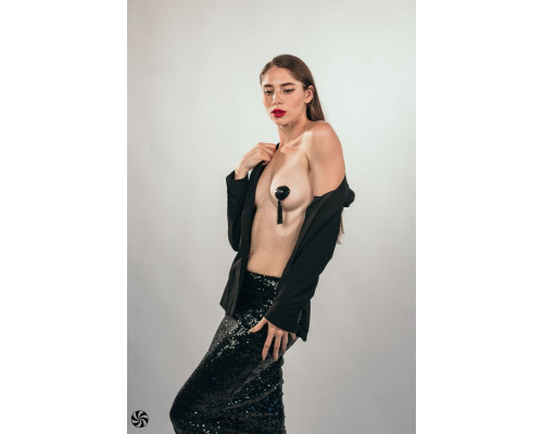 Черные пэстисы Gipsy с кисточками