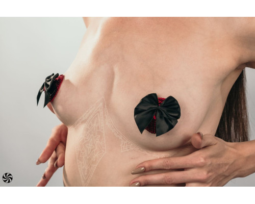 Красные пэстисы Blaze с черными бантиками