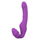 Фиолетовый безремневой вибрострапон DOUBLE DIPPER