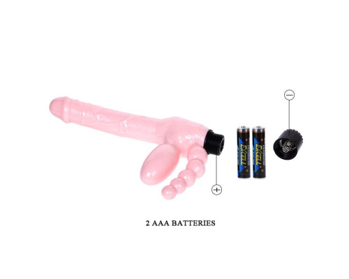 Безремневой вибрострапон с анальным отростком