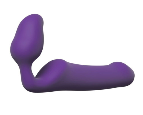 Фиолетовый безремневой страпон Queens L