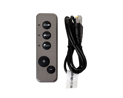 Черный безремневой вибрострапон Vibrating Bendable Strap-On - size L