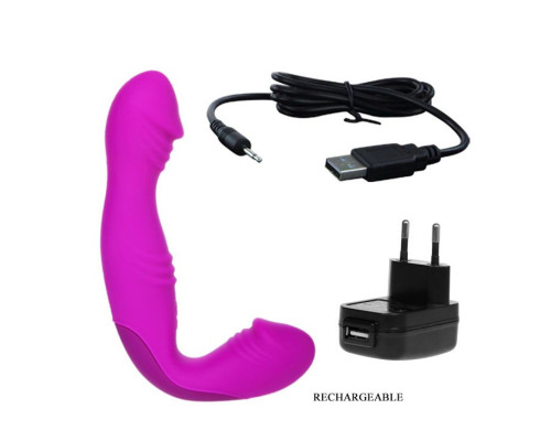 Безремневой перезаряжаемый вибрострапон Angelo - 18,7 см.