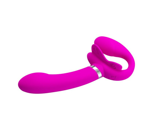 Лиловый безремневой вибрострапон Valerie - 19,2 см.