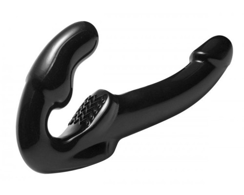 Чёрный безремневой страпон Revolver