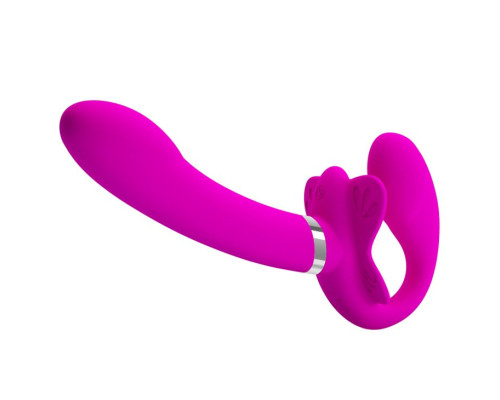 Лиловый безремневой вибрострапон Valerie - 19,2 см.