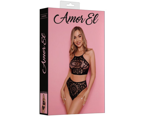 Ажурный комплект: топ и трусики