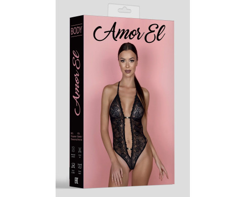 Чарующее боди с металлическими перемычками