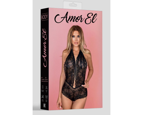 Кружевное боди с полностью открытой спинкой