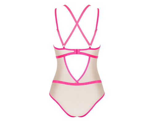 Эффектное боди Nudelia с двойными бретелями