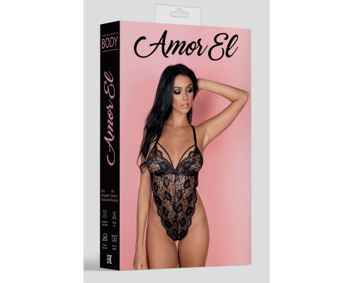 Боди с перекрестными бретельками на спине