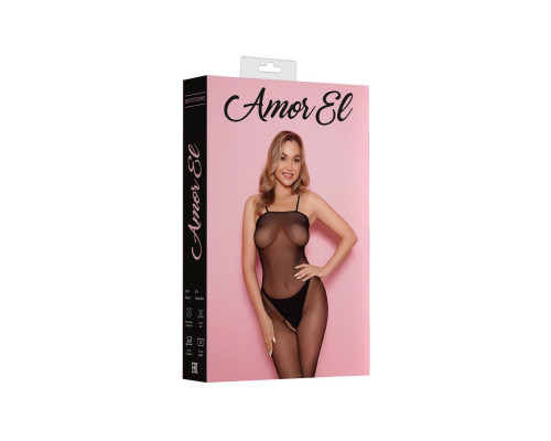 Боди-комбинезон на бретельках с открытым доступом