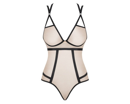 Эффектное боди Nudelia с двойными бретелями
