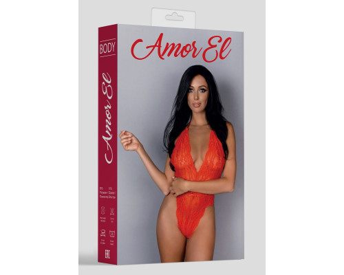 Кружевное боди с V-образным вырезом