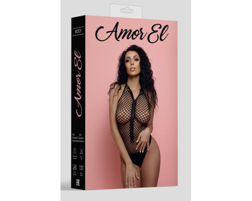 Пикантное сетчатое боди на молнии