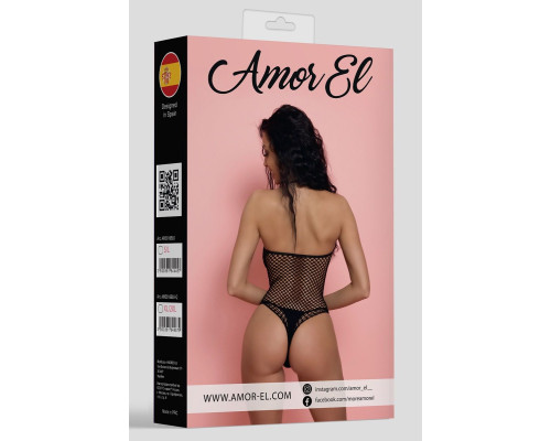 Пикантное сетчатое боди на молнии