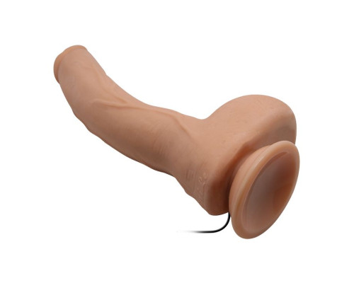 Телесный вибратор-гигант с выносным пультом Jack - 27 см.