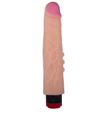 Реалистик с вибрацией и тремя точками с одной из сторон - 24,4 см.