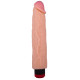 Вибратор-реалистик с розовой головкой - 26,2 см.