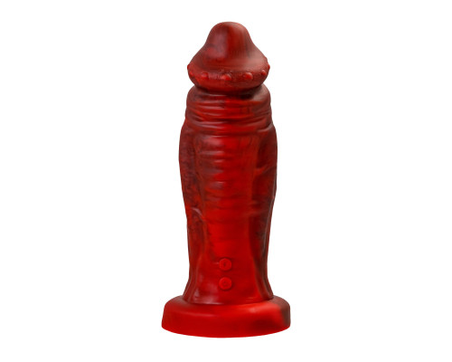 Силиконовый вибратор Monster Saur - 20 см.