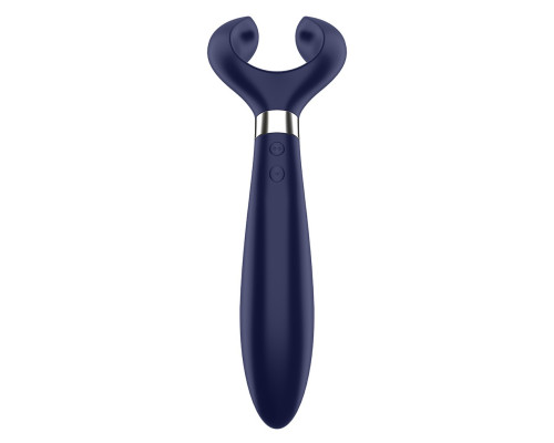 Синий вибромассажер для пар Satisfyer Endless Fun