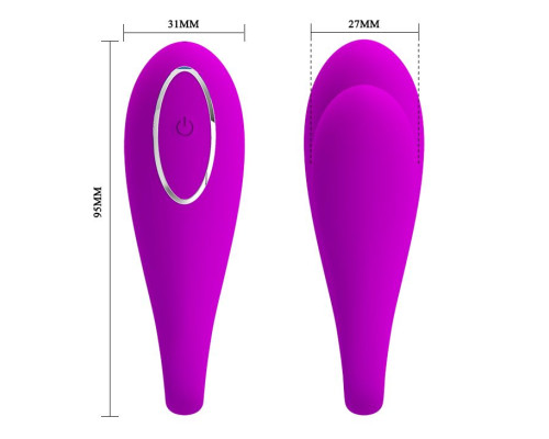 Лиловый вибратор для пар August с 12 режимами вибрации