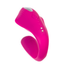 Розовый вибратор для пар Cobrum с пультом ДУ