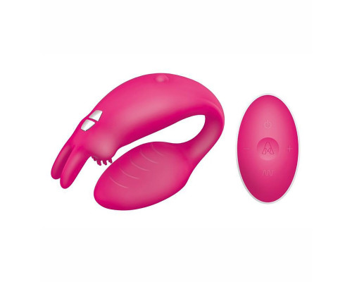 Розовый вибратор для пар The Couples Rabbit