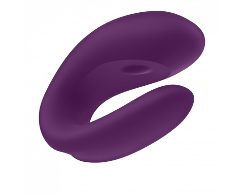 Фиолетовый вибратор для пар Double Joy с управлением через приложение