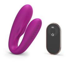 Лиловый вибратор для пар Match Up Couple Vibrator with Remote Control