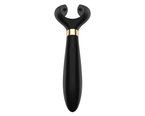 Чёрный вибромассажер для пар Satisfyer Endless Fun