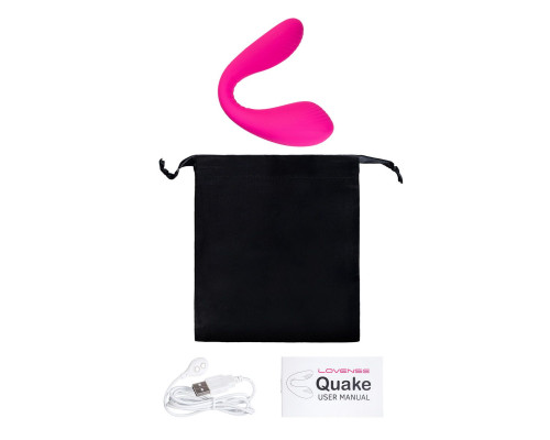 Ярко-розовый многофункциональный стимулятор для пар Dolce