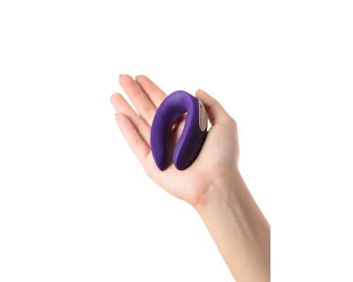 Фиолетовый вибратор для пар Satisfyer Double Plus Remote с пультом ДУ