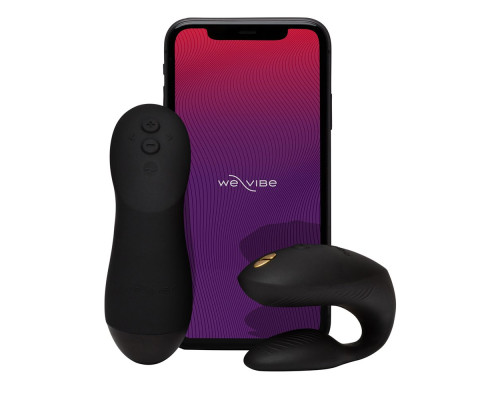 Черный вибратор для пар We-Vibe Chorus Pro
