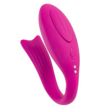 Розовый вибратор для пар Dolphy с пультом ДУ