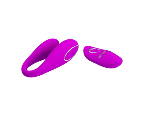 Лиловый вибратор для пар Algernon с пультом ДУ