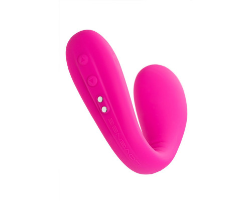Ярко-розовый многофункциональный стимулятор для пар Dolce