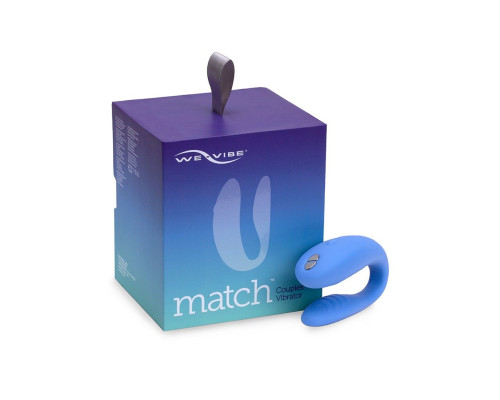 Голубой вибромассажер для пар We-Vibe Match
