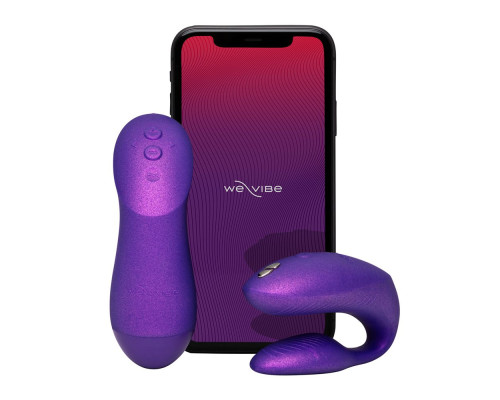 Фиолетовый вибратор для пар We-Vibe Chorus Pro
