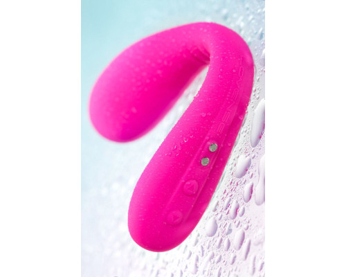 Ярко-розовый многофункциональный стимулятор для пар Dolce